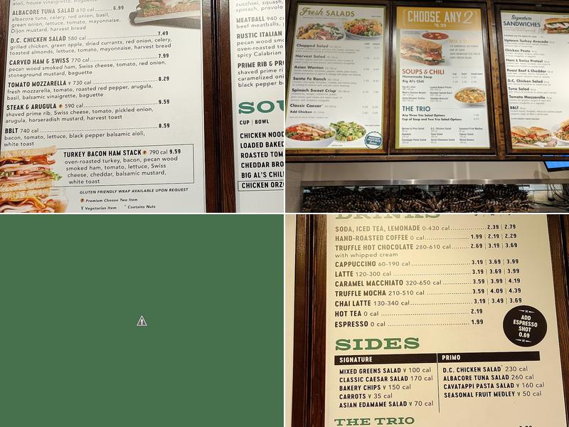 Corner Bakery Menu