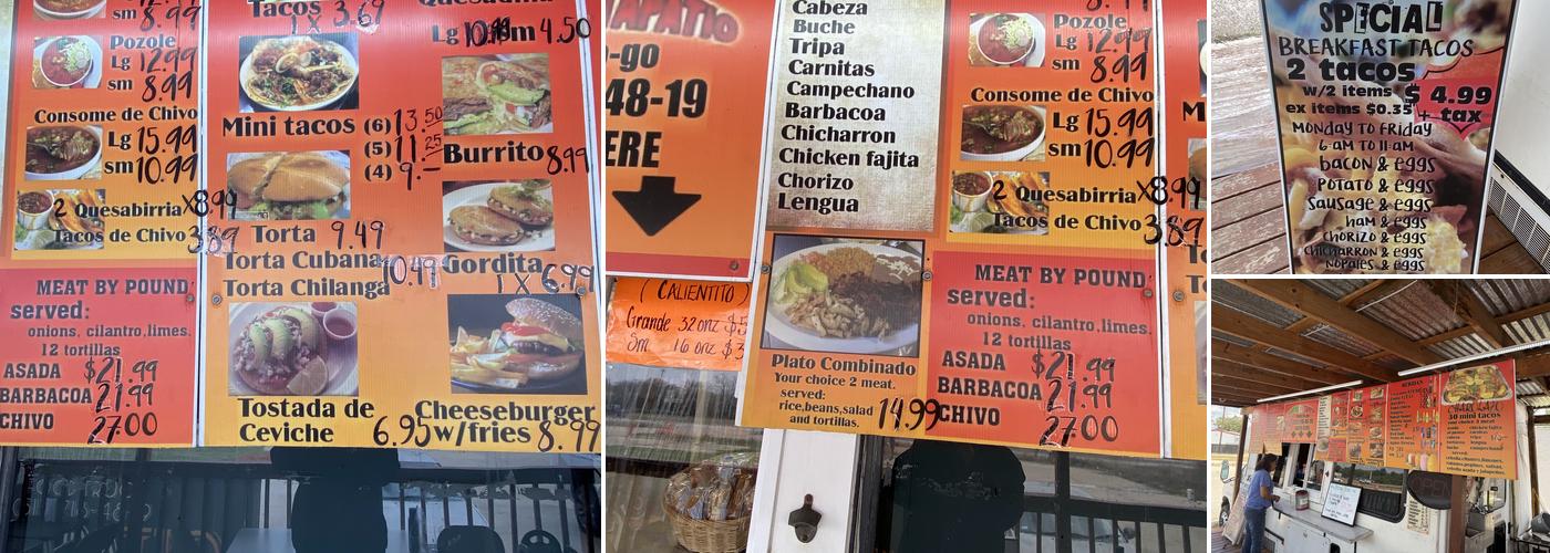EL TAPATIO Menu