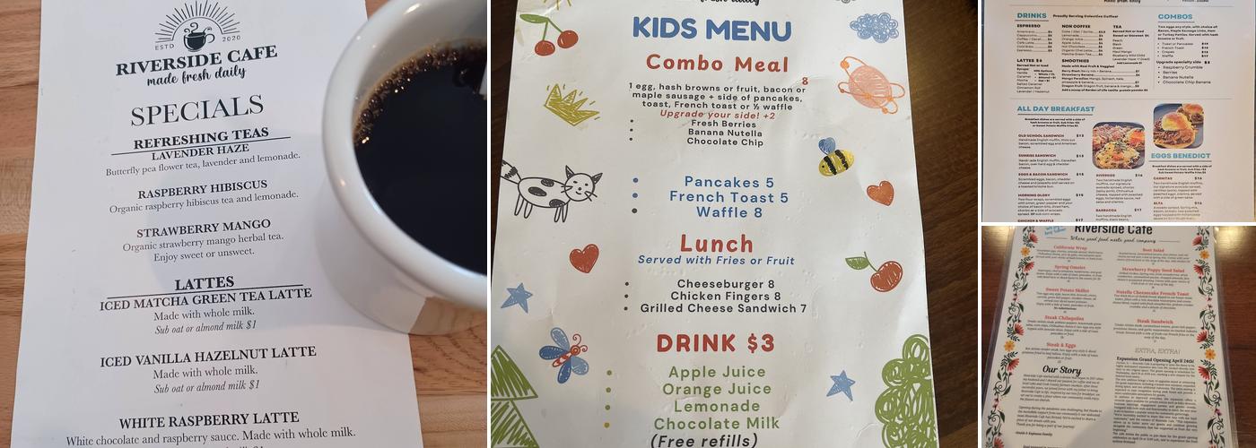 Riverside Cafe Menu