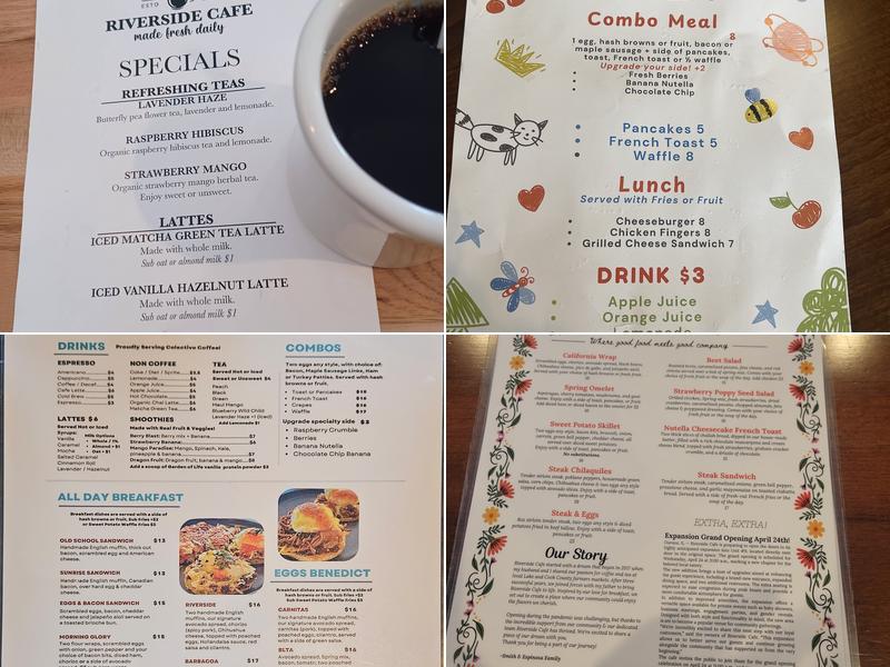 Riverside Cafe Menu