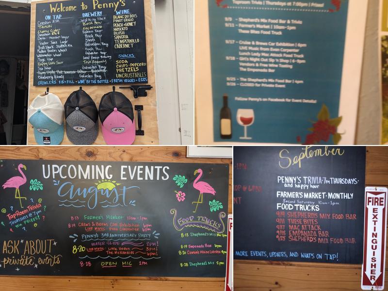 Penny's Beer Garden Menu