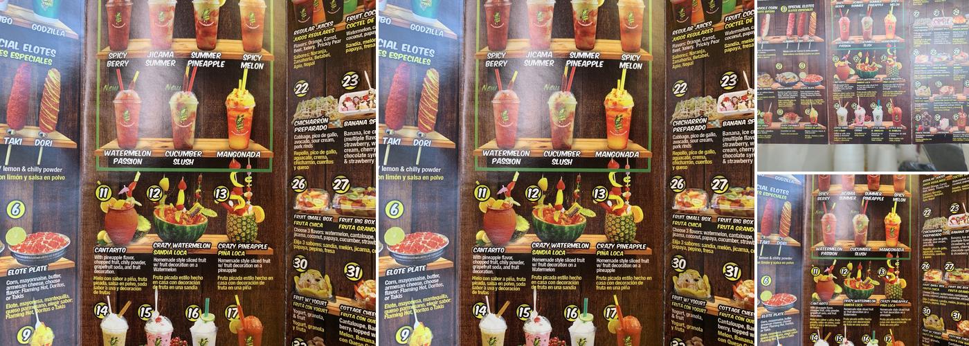 Elotes fanny Menu