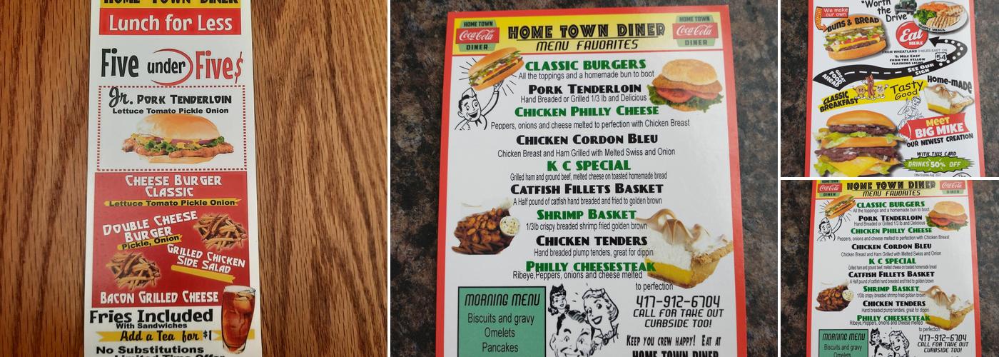 Home Town Diner Menu