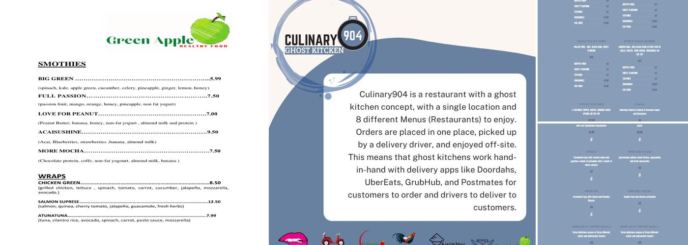 CULINARY 904 Menu