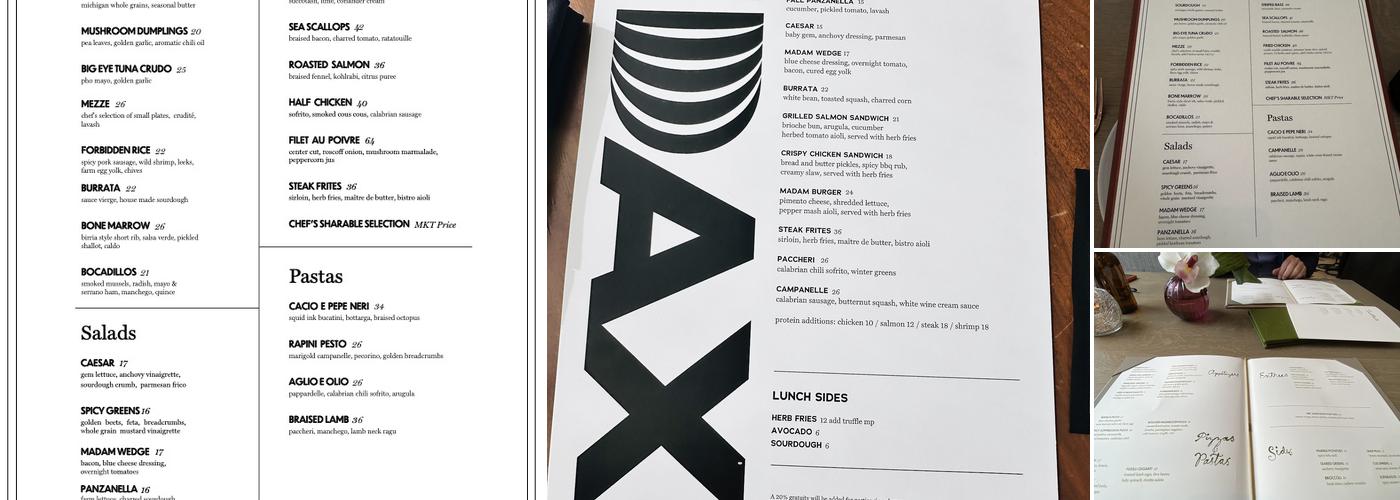Madam Menu