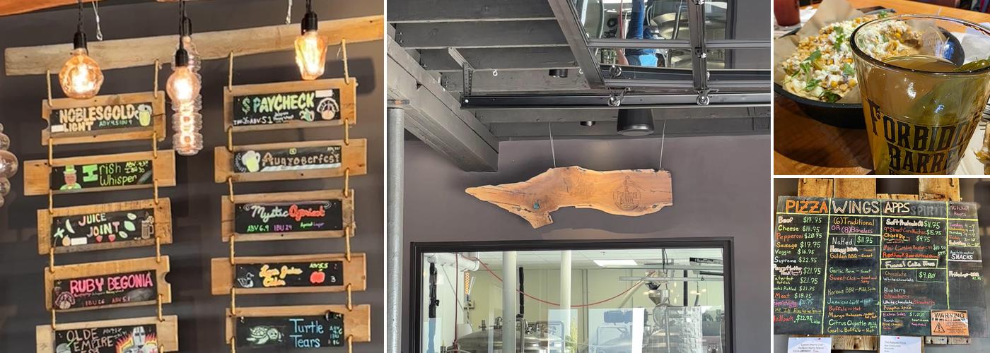 Forbidden Barrel Brewing Company Menu