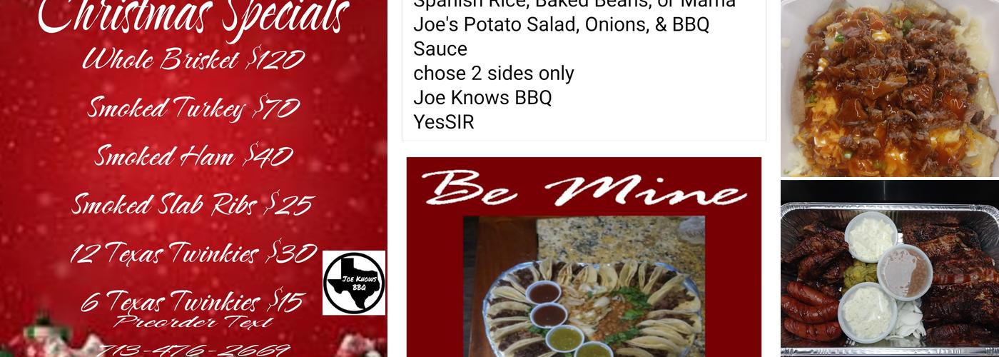 Joe Knows BBQ Menu