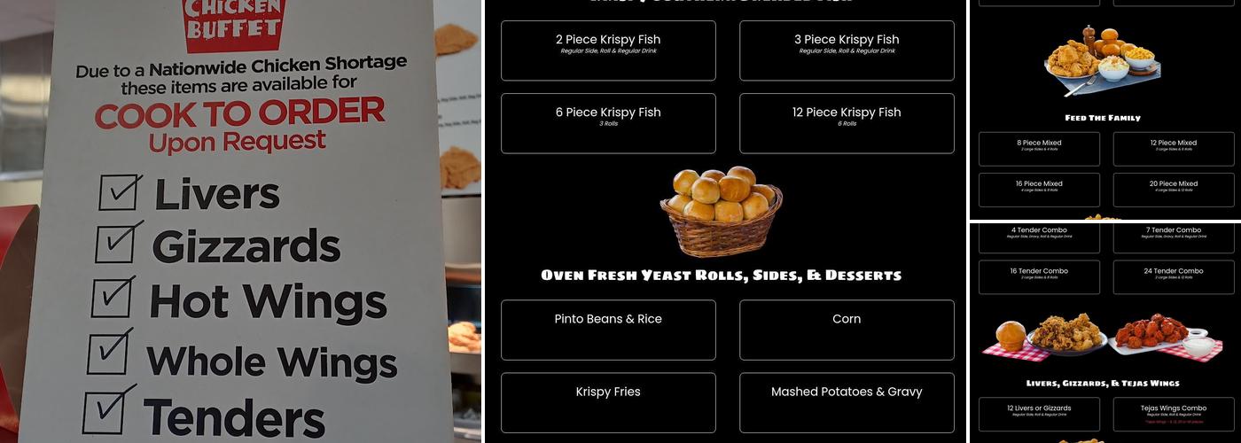 Hartz Chicken Buffet Menu