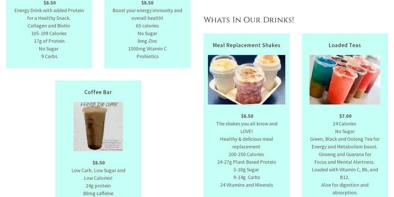 Element Nutrition Menu