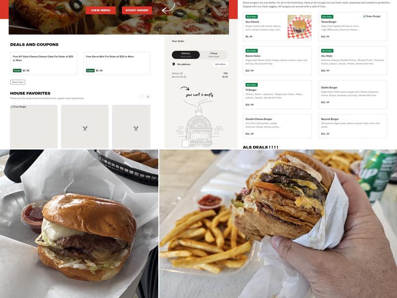 Al's Pizza Burger & Fries Joint Menu