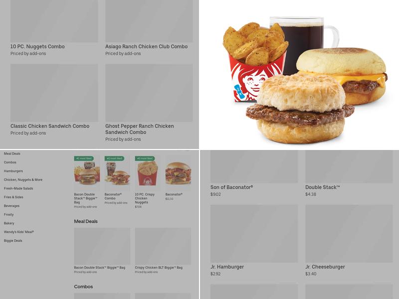 Wendy's Menu