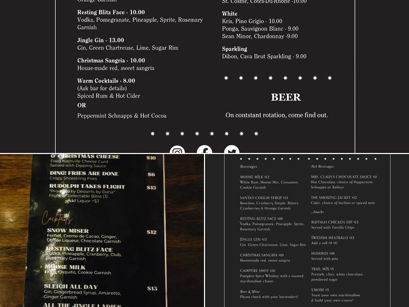 Blitzen Menu