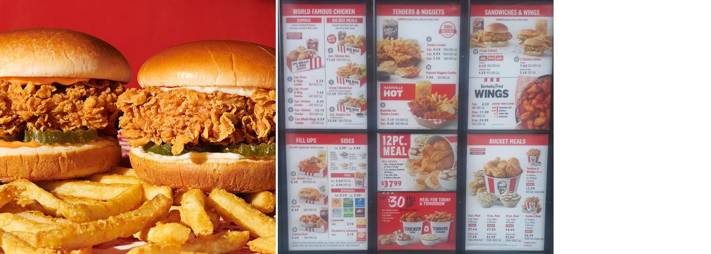 KFC Menu