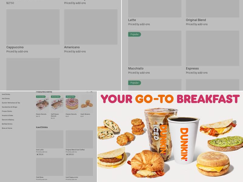 Dunkin' Menu