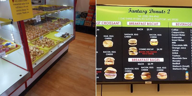 Fantasy2 Donuts Menu