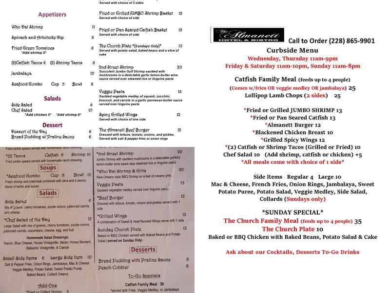 Gulf Coast In Gulfport, MS Menu