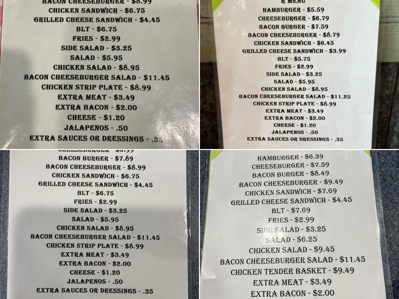 R House Menu