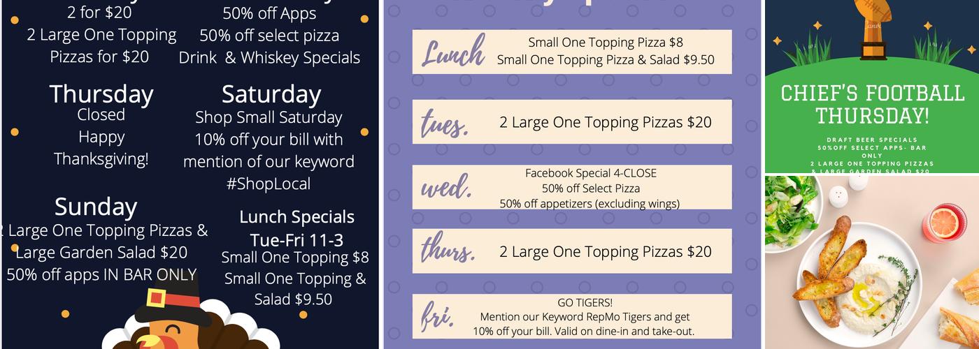 Arris Pizza Republic Menu