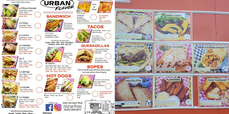 Sabor Urbano Menu