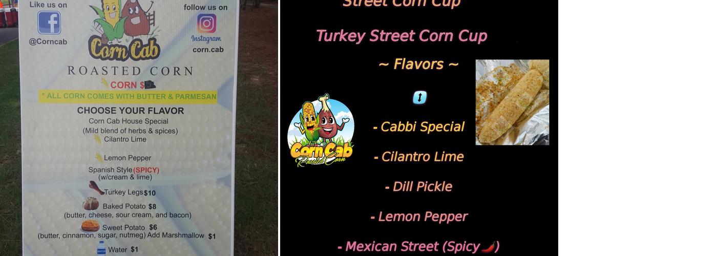 Corn Cab Roasted Corn Menu