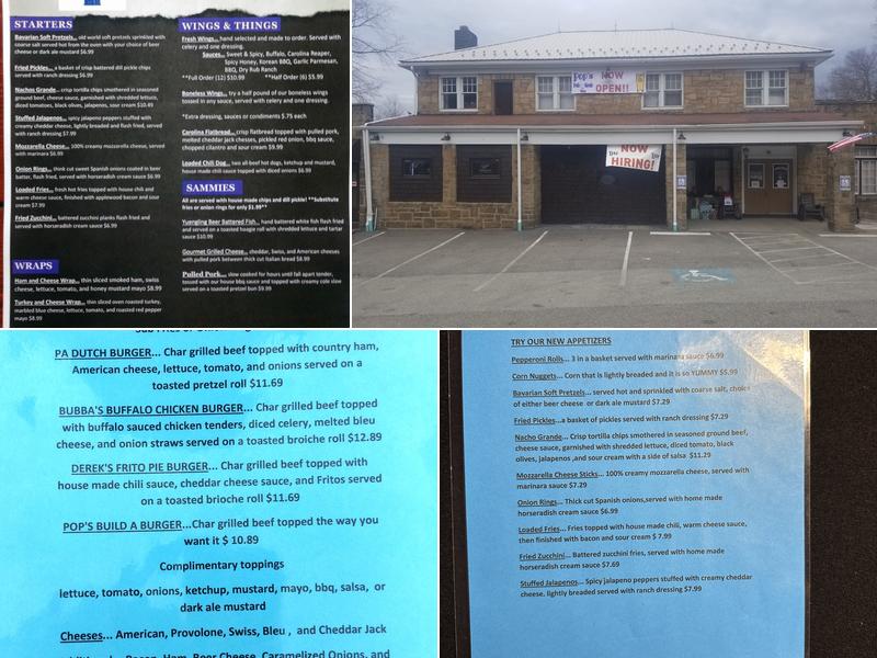Pop's Pub & Grub Inn Menu