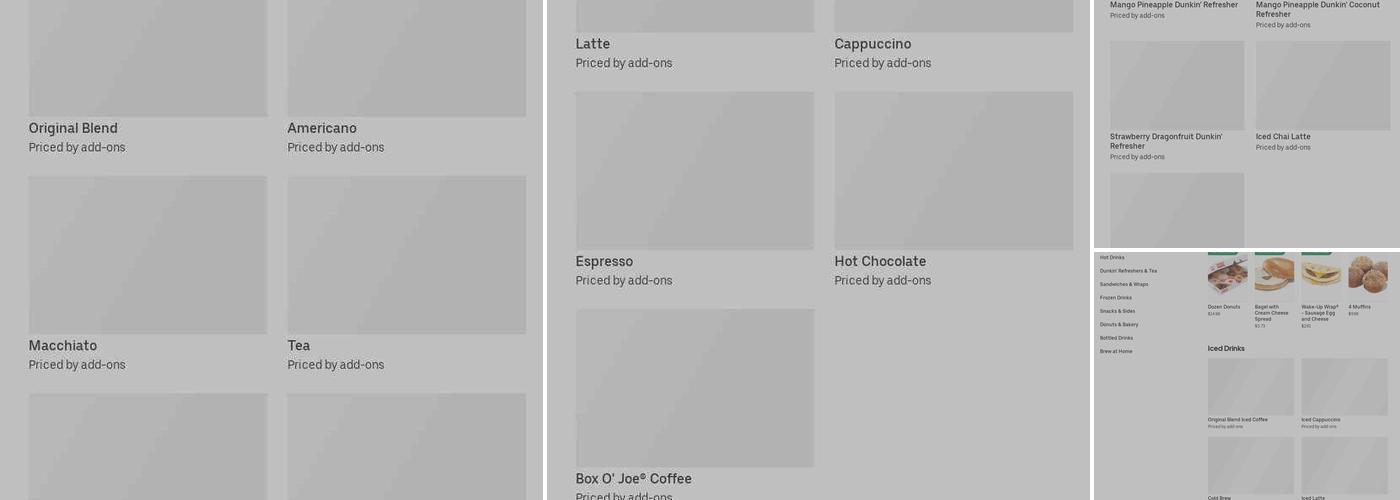 Dunkin' Menu