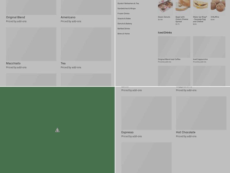 Dunkin' Menu