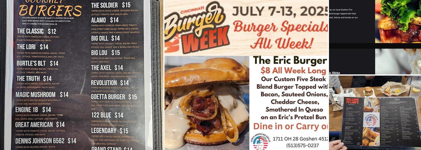 Lori's American Grille Menu