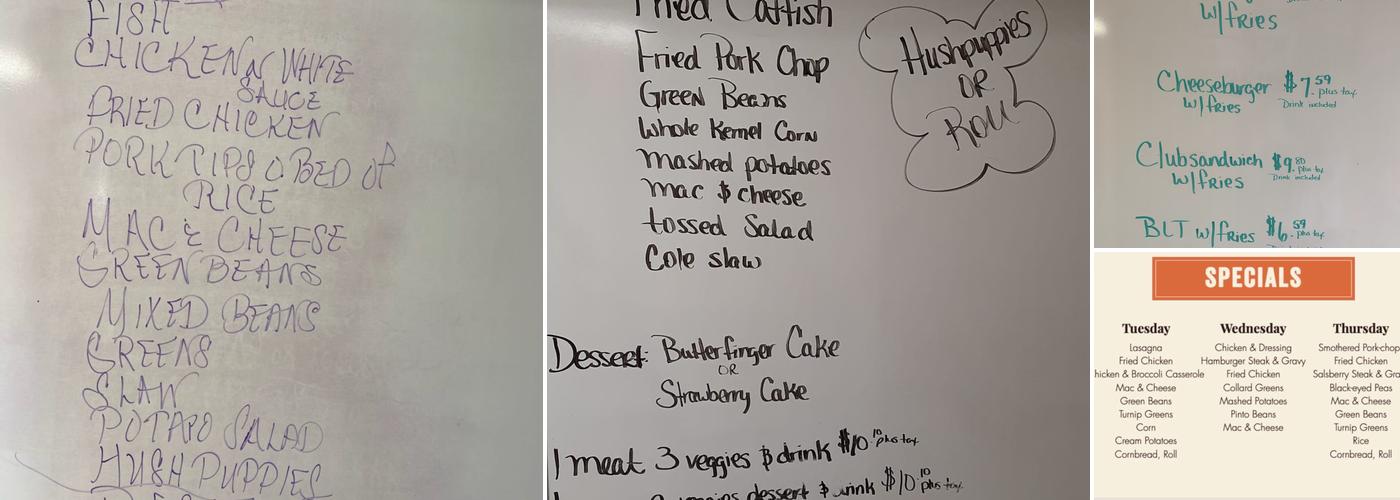 Hard Hat Cafe Menu
