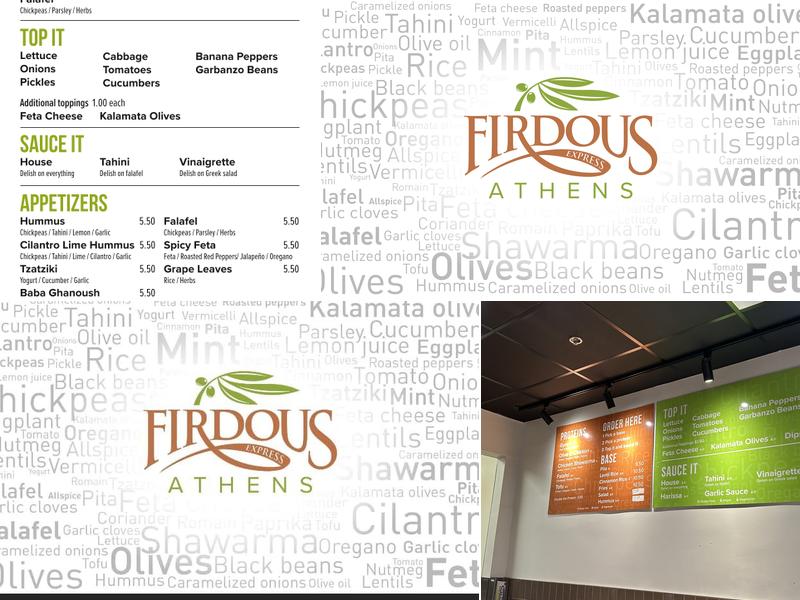 Firdous Express Menu