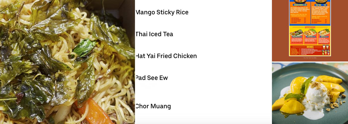 Tiny Thai Menu