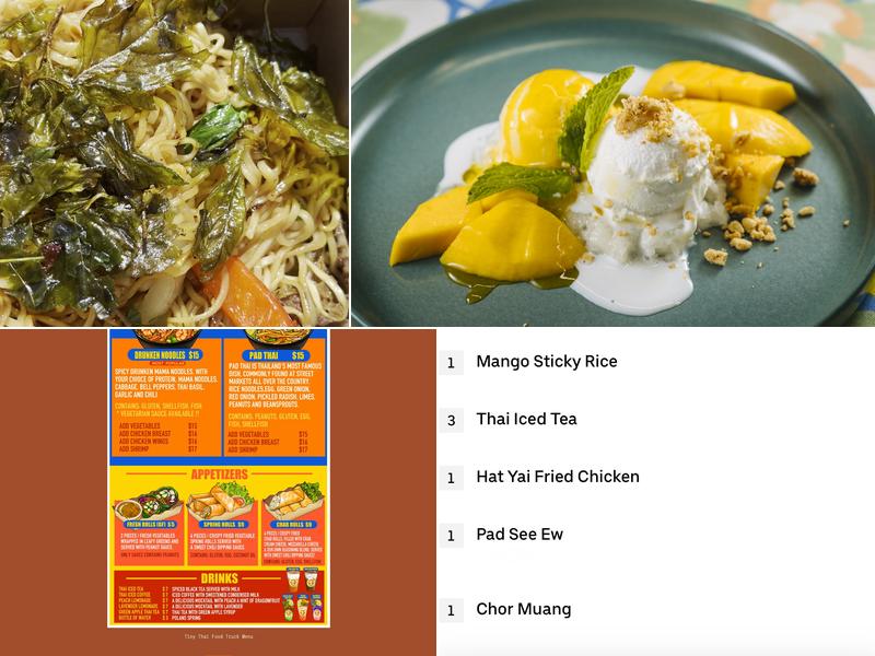Tiny Thai Menu