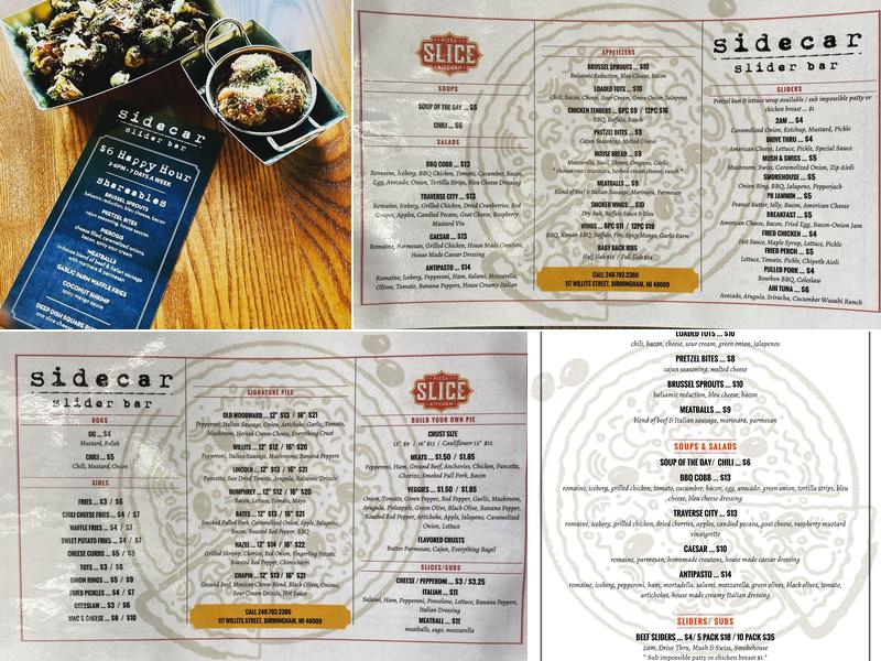 Slice Pizza Kitchen Menu