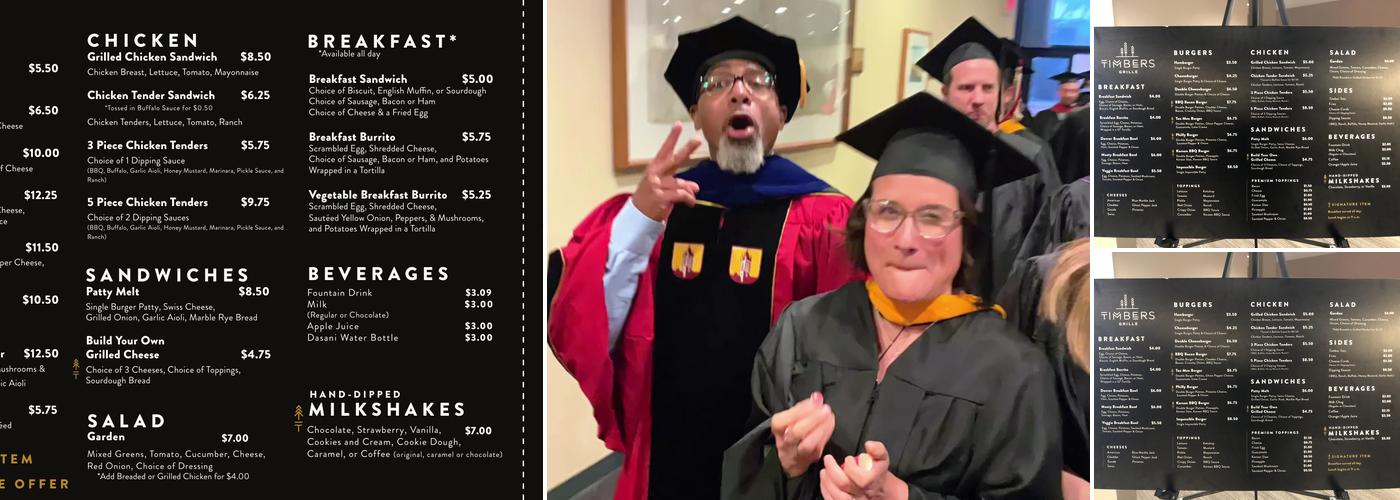 Timbers Grille Menu