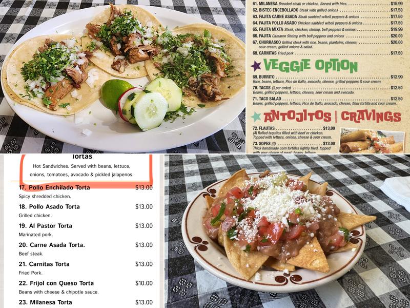 El Patron Menu