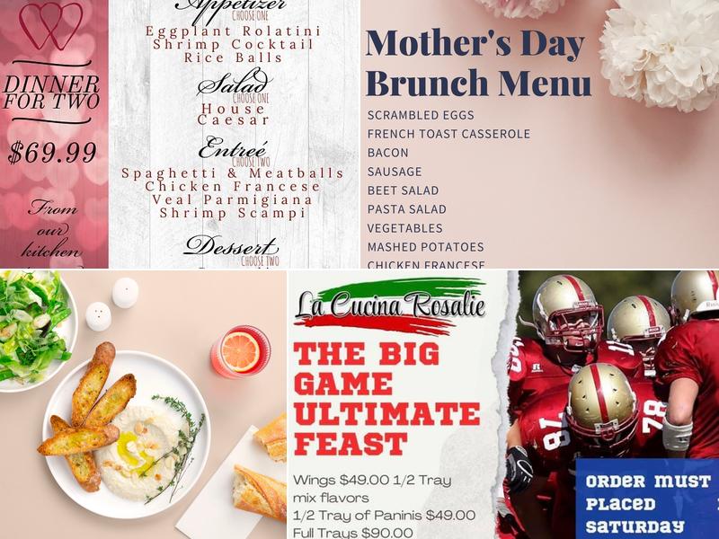 La Cucina Rosalie Menu