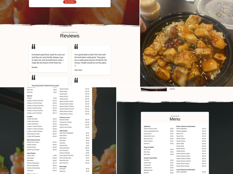 James island Fire Grill hibachi sushi Menu