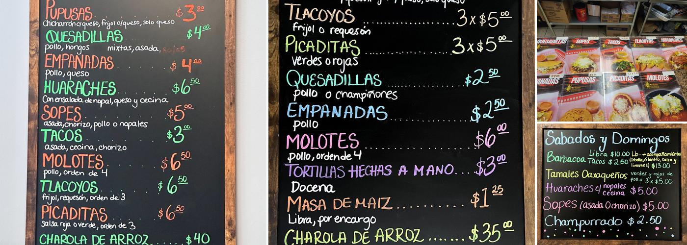 El Sazon de Edmar Menu