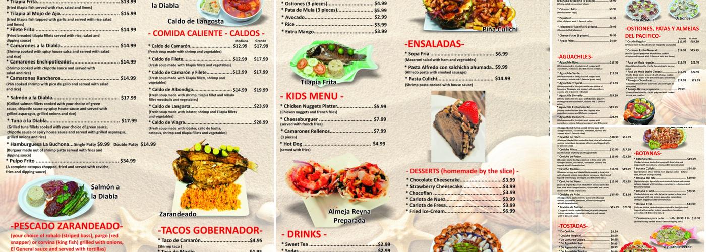 El General Menu