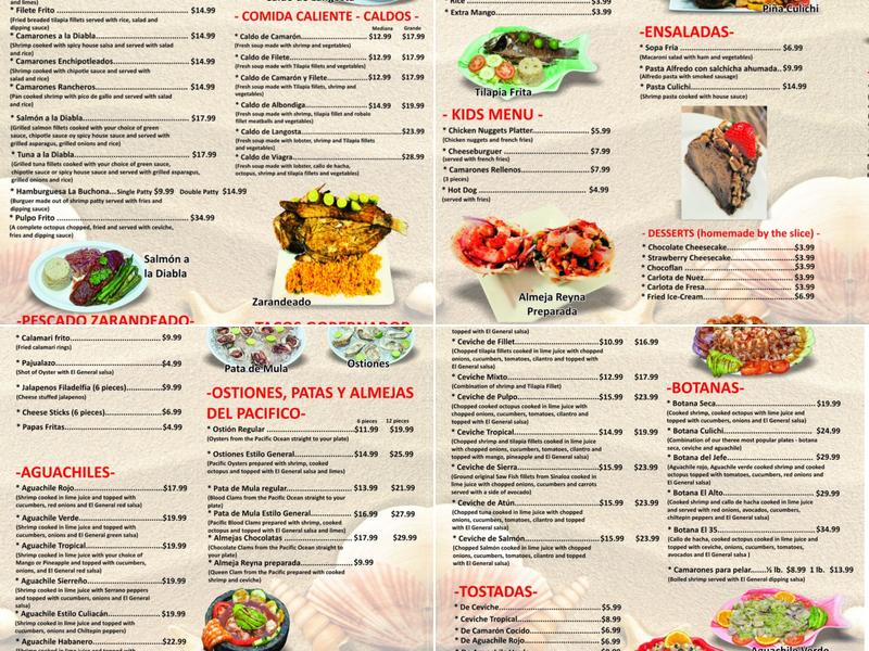 El General Menu