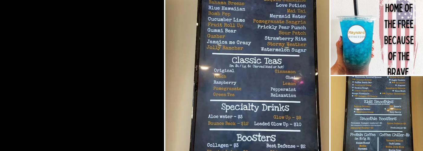 Herbalife (Maynard Nutrition) Menu