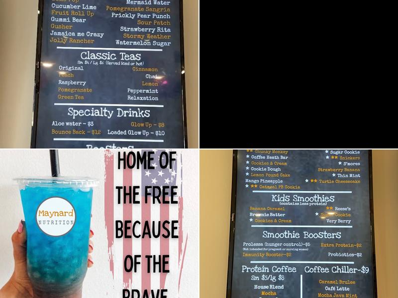 Herbalife (Maynard Nutrition) Menu