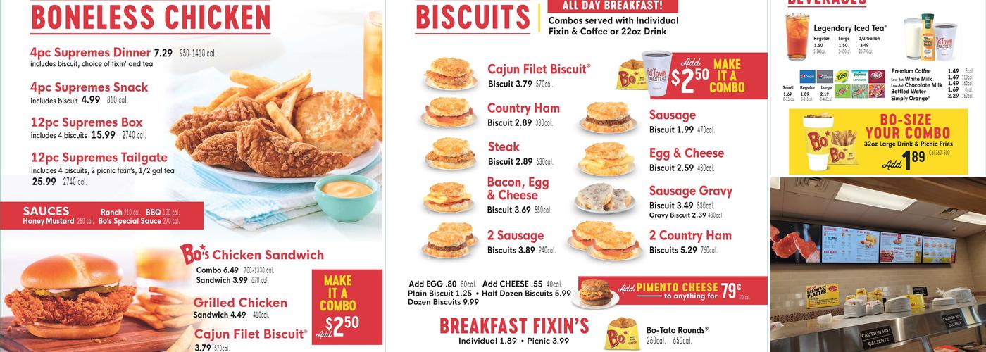 Bojangles Menu
