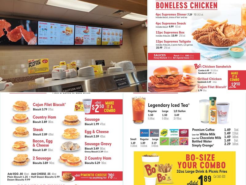 Bojangles Menu