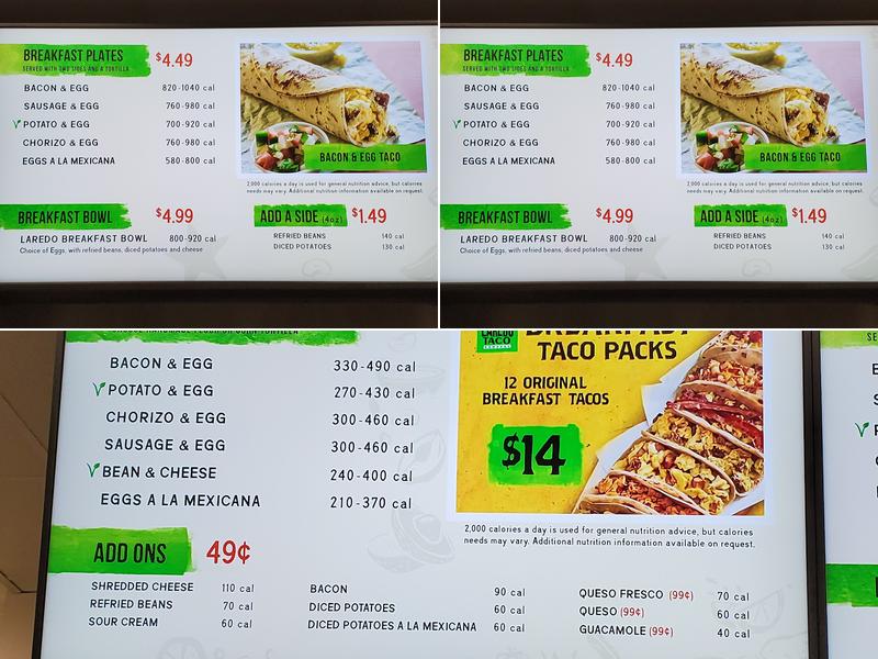 Laredo Taco Company Menu
