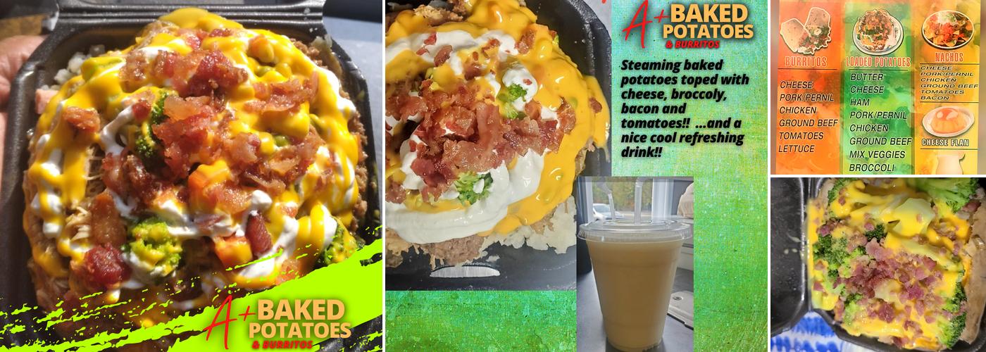 A+ Baked Potato Menu