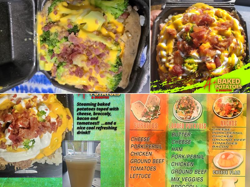 A+ Baked Potato Menu