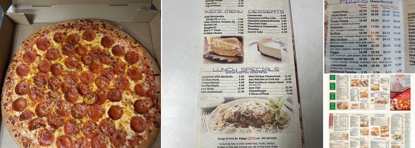 Somerset Pizza Menu