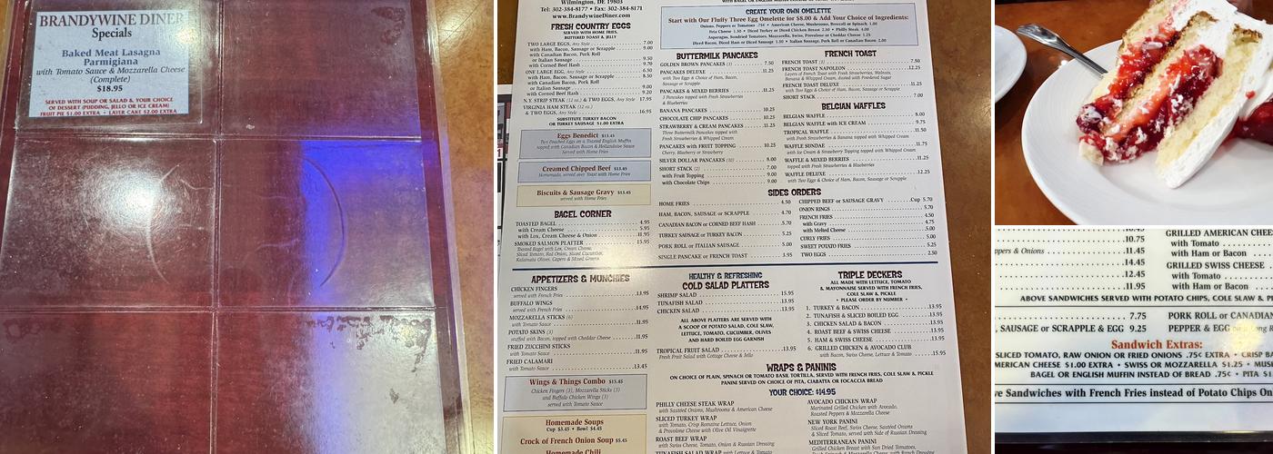 Brandywine Diner Menu