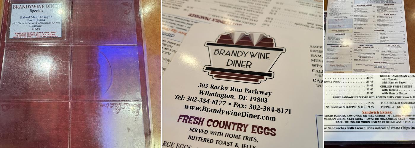 Brandywine Diner Menu